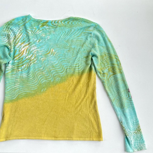 Floral and beaded long sleeve sweater - Picture 3 of 4